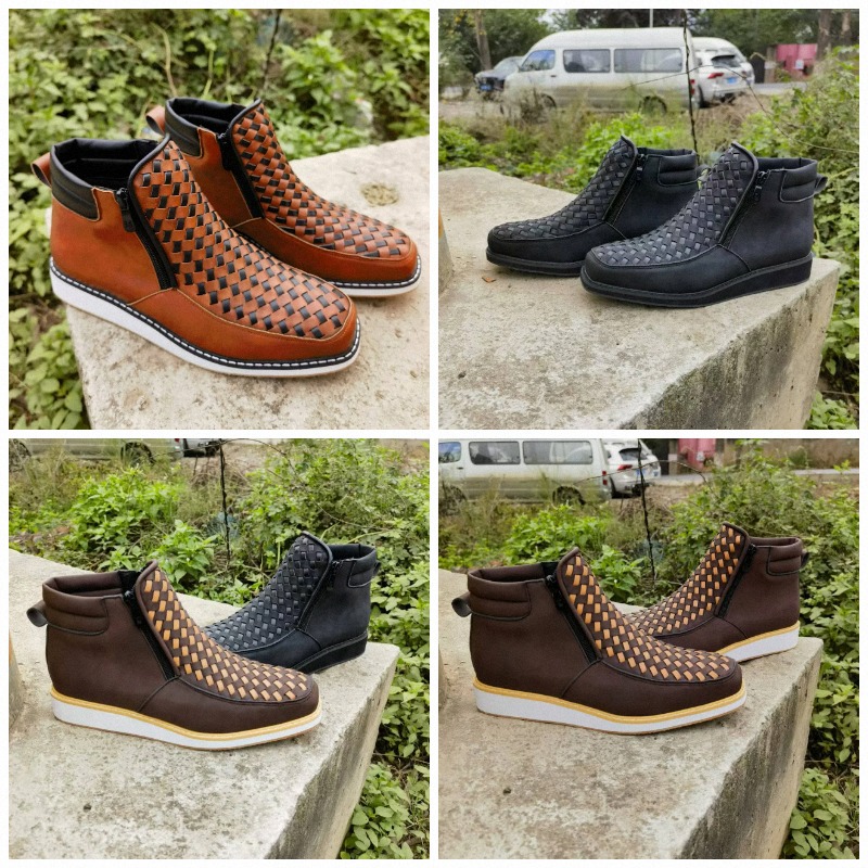 Mens Fashion Trend 2026 - Men's Trend Side Zipper Shoes Fashion
