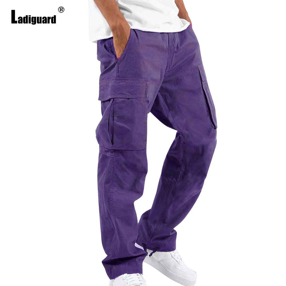 Mens Fashion Cargo Pants - Plus Size 5xl Mens Multi-Pockets Trouser