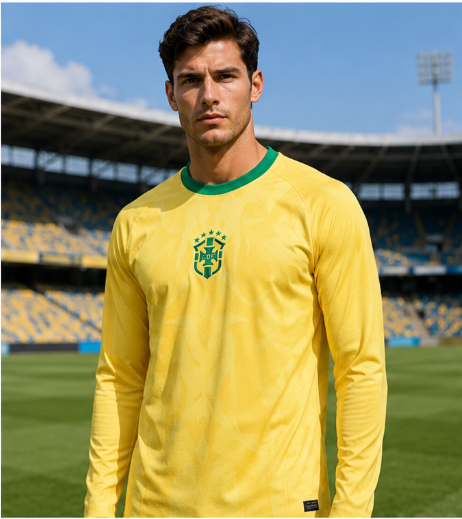Mens Fashion Trend 2026 - Brazil 2026 Commemorative Edition 3D Printed
