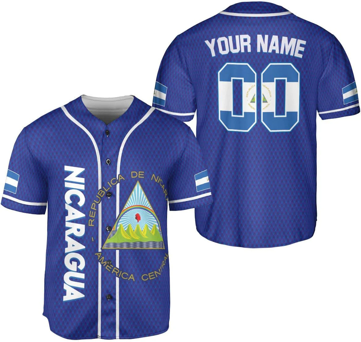 Personalized Name Nicaragua De - огляд і ціна Mens Fashion Baseball Jersey