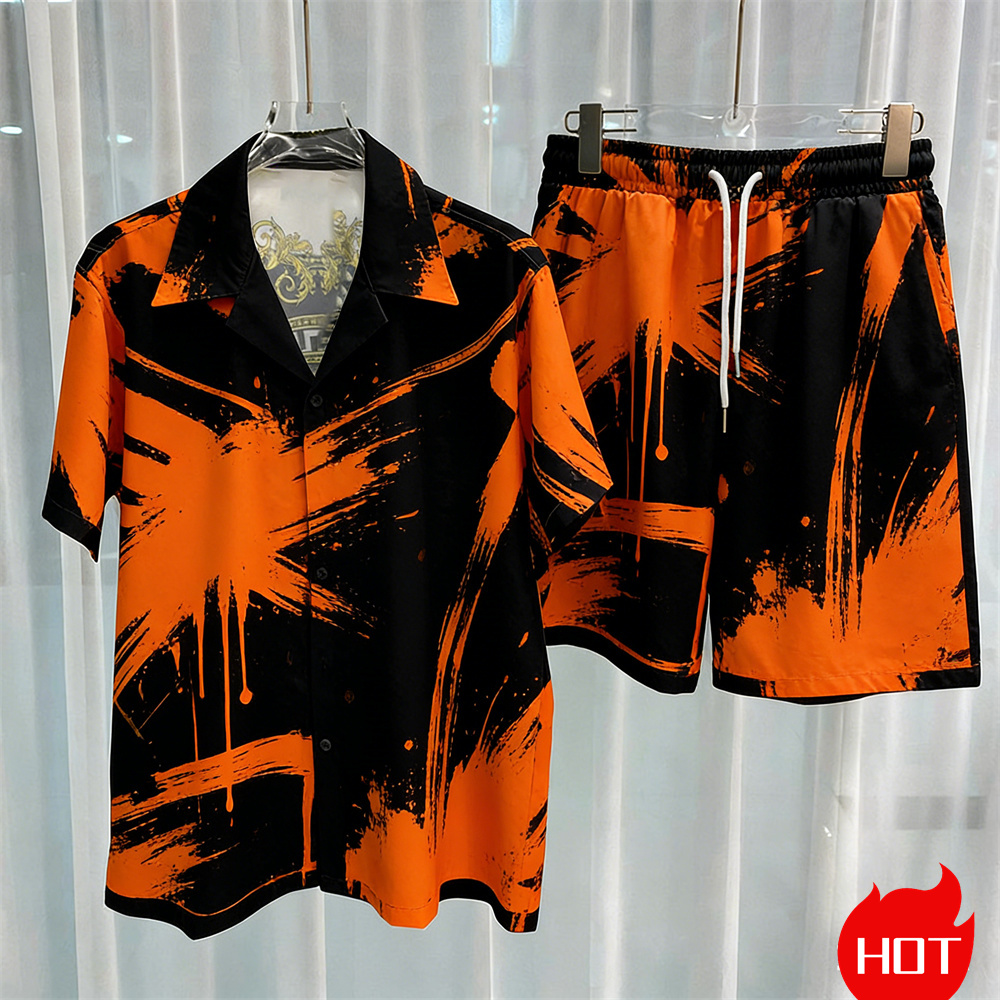 Digital printed men's set fash - огляд і ціна Queer Men'S Fashion