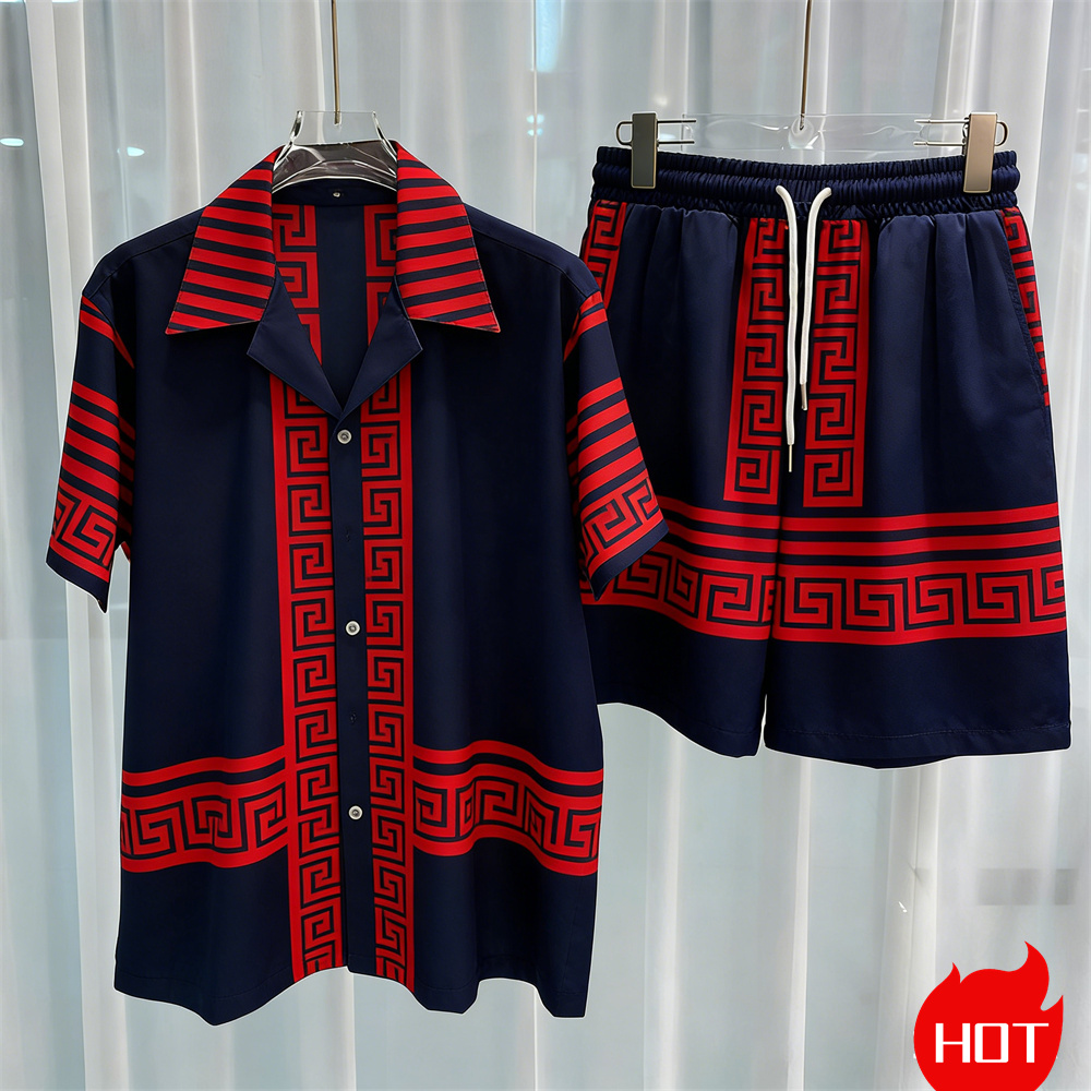 Digital printed men's set fash - огляд і ціна Queer Men'S Fashion