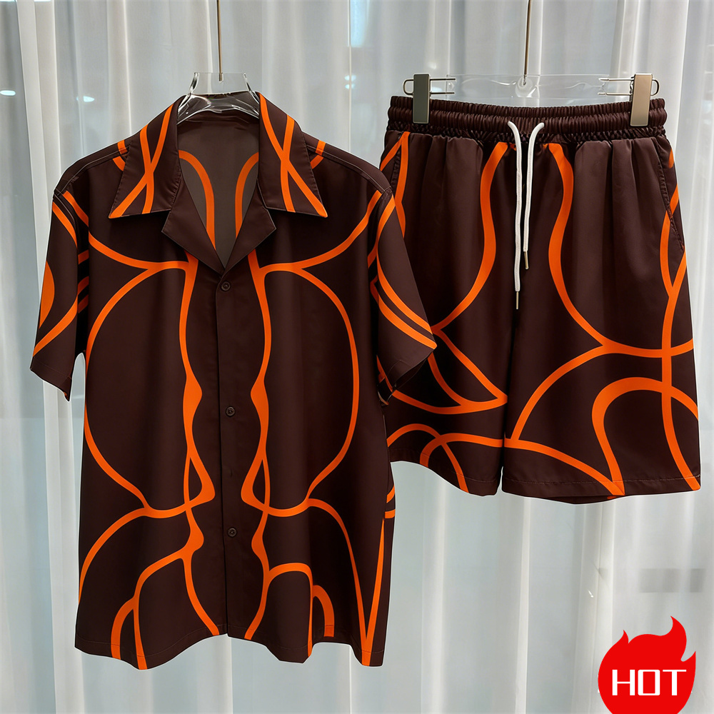 Digital printed men's set fash - огляд і ціна Queer Men'S Fashion