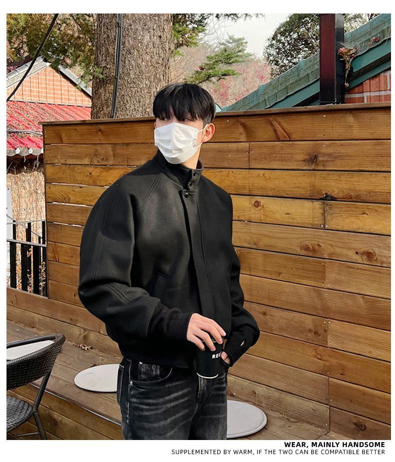 Wool Blend Jacket Man High Qua - огляд і ціна Mens Fashion Style Images