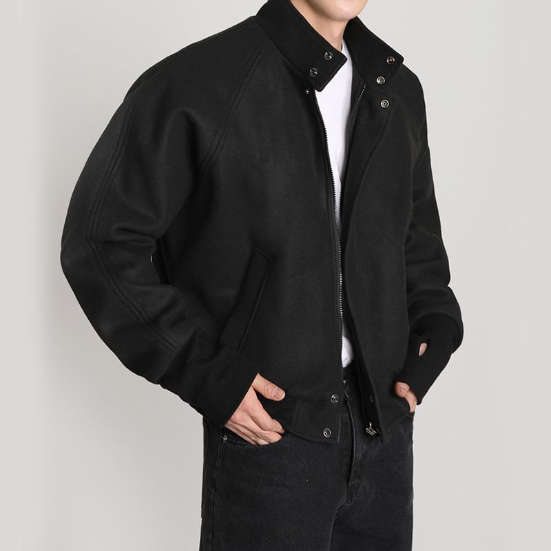 Wool Blend Jacket Man High Qua - огляд і ціна Mens Fashion Style Images