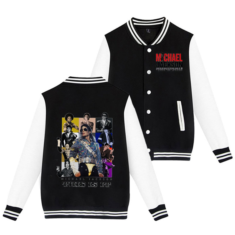 Michael Jackson Adult Baseball - огляд і ціна Mens Fashion Jumpers
