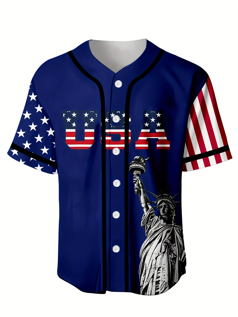 Baseball Jersey USA 250 Baseba - огляд і ціна Mens Fashion Baseball Jersey
