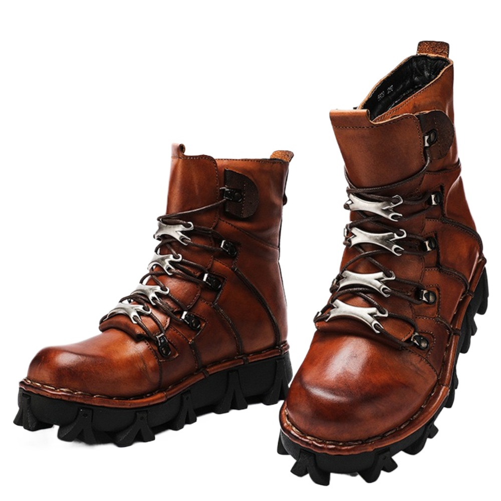 Fashion Men's Cowhide Genuine  - огляд і ціна Men'S Fashion Hiking Boots