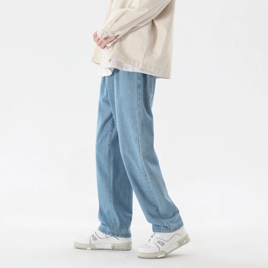2026 New Korean Fashion Men's  - огляд і ціна Men'S Fashion Grey Jeans