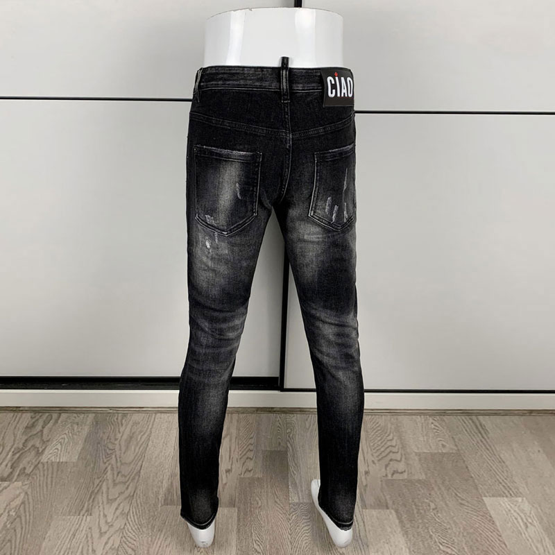 Street Fashion Men's Tight Bla - огляд і ціна Men'S Fashion Grey Jeans