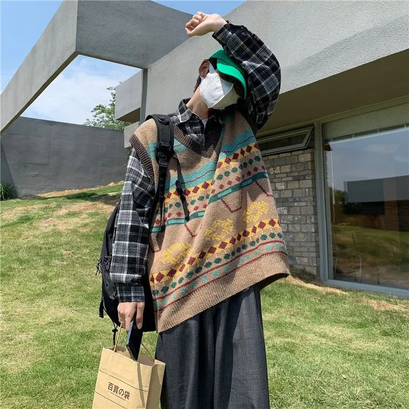 Waistcoat Korean Fashion Knit  - огляд і ціна Men'S Fashion Reviews