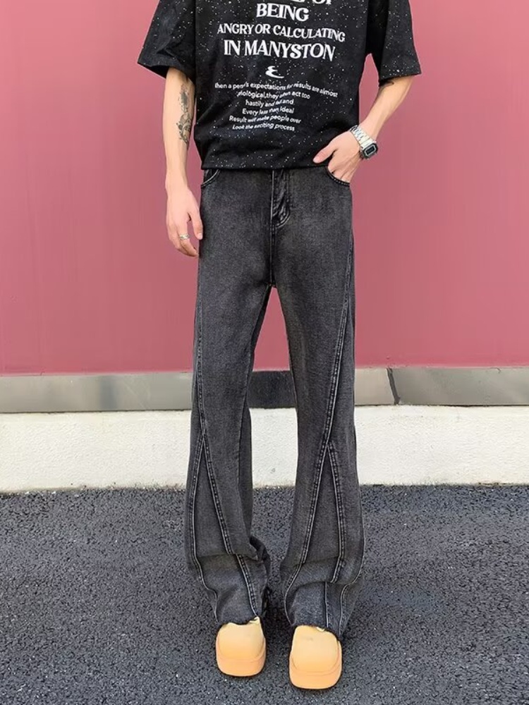 2026 Pantalon Y2K Fashion Blac - огляд і ціна Men'S Fashion Grey Jeans