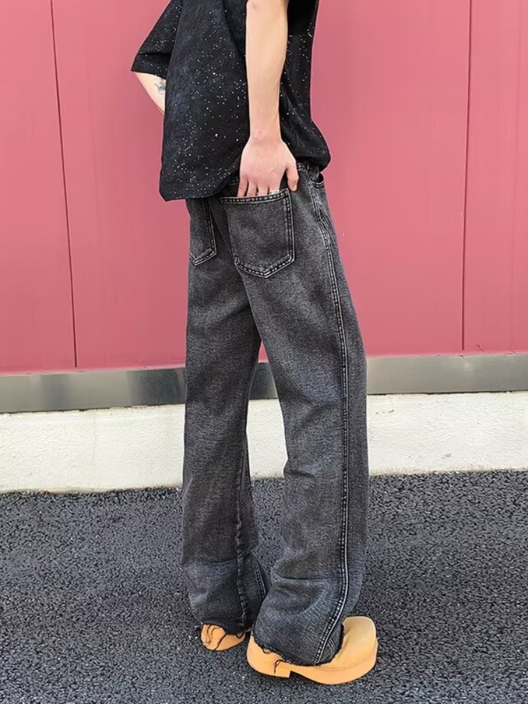 2026 Pantalon Y2K Fashion Blac - огляд і ціна Men'S Fashion Grey Jeans