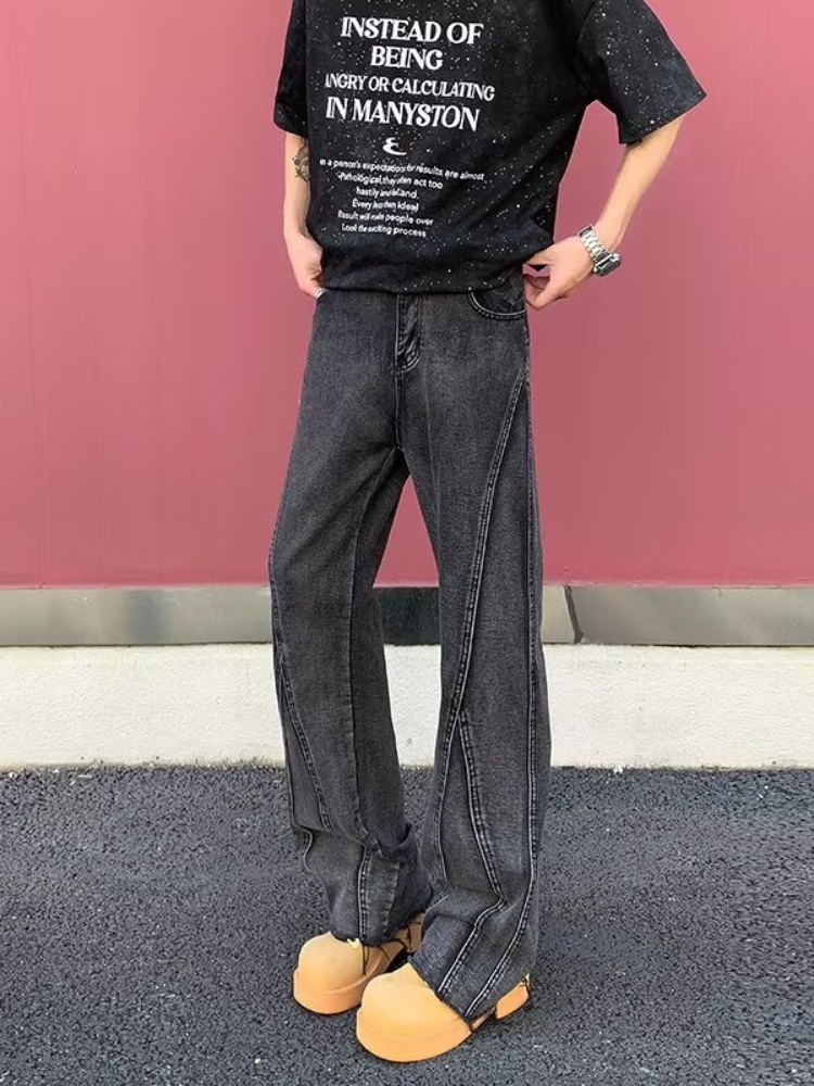 2026 Pantalon Y2K Fashion Blac - огляд і ціна Men'S Fashion Grey Jeans