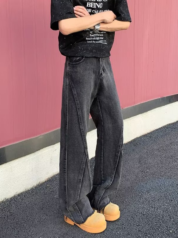 2026 Pantalon Y2K Fashion Blac - огляд і ціна Men'S Fashion Grey Jeans