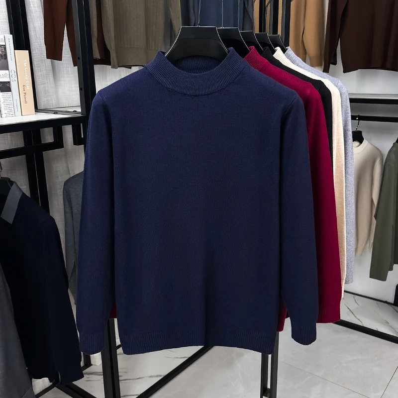 Men Regular‑Fit Mock Neck Knit - огляд і ціна Mens Fashion Jumpers