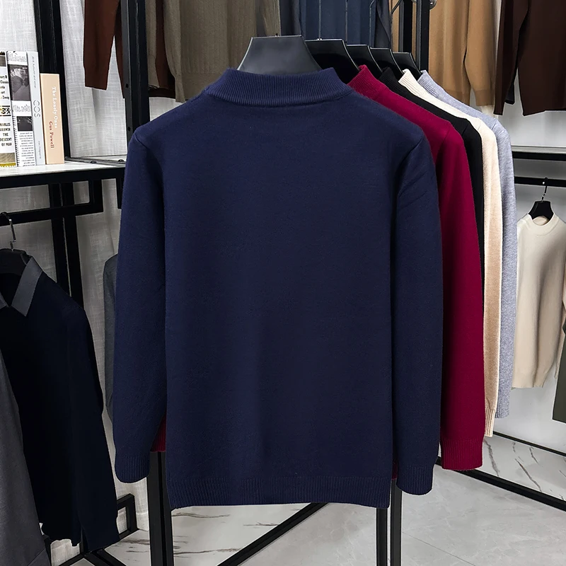 Men Regular‑Fit Mock Neck Knit - огляд і ціна Mens Fashion Jumpers