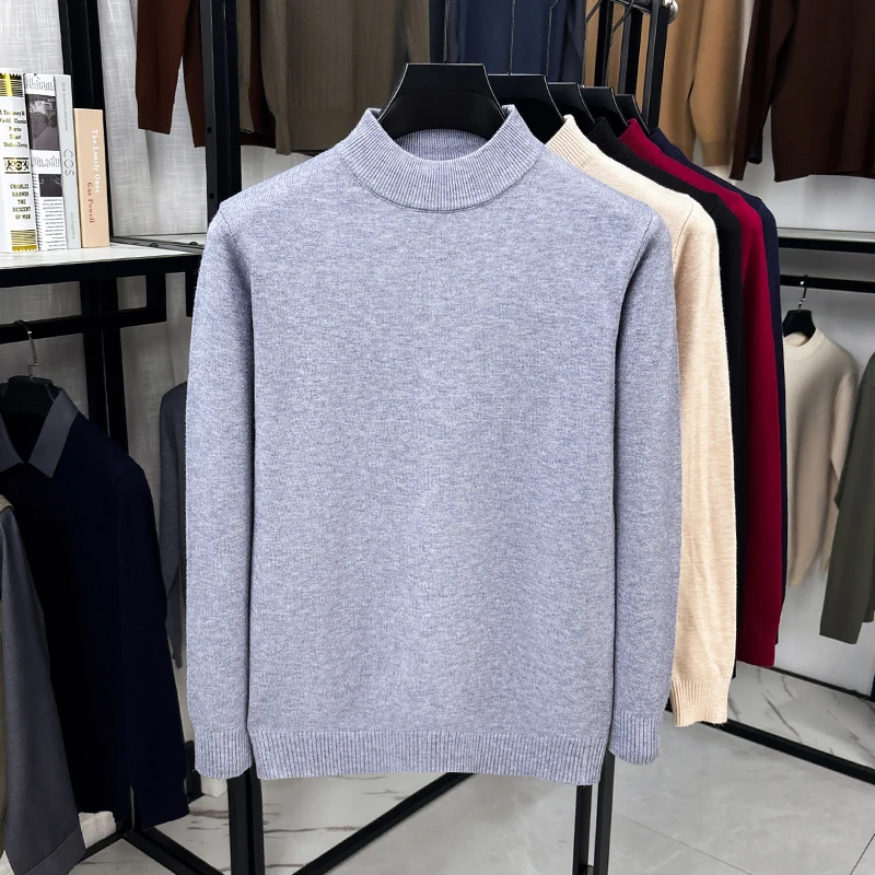 Men Regular‑Fit Mock Neck Knit - огляд і ціна Mens Fashion Jumpers