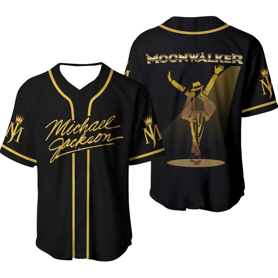 2026Michael Jackson Moonwalker - огляд і ціна Mens Fashion Baseball Jersey