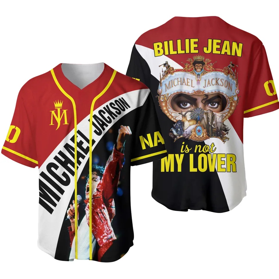 2026Michael Jackson Moonwalker - огляд і ціна Mens Fashion Baseball Jersey
