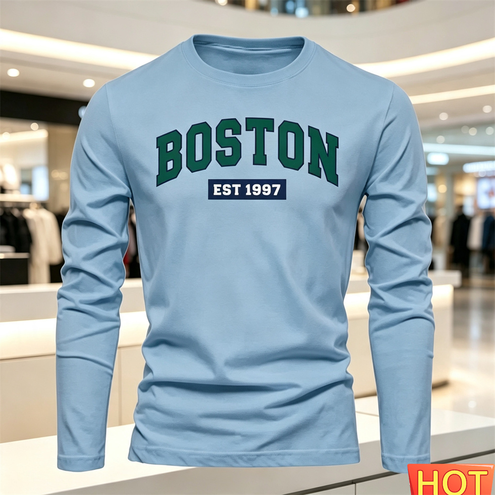 Autumn Summer Men's long sleev - огляд і ціна Queer Men'S Fashion