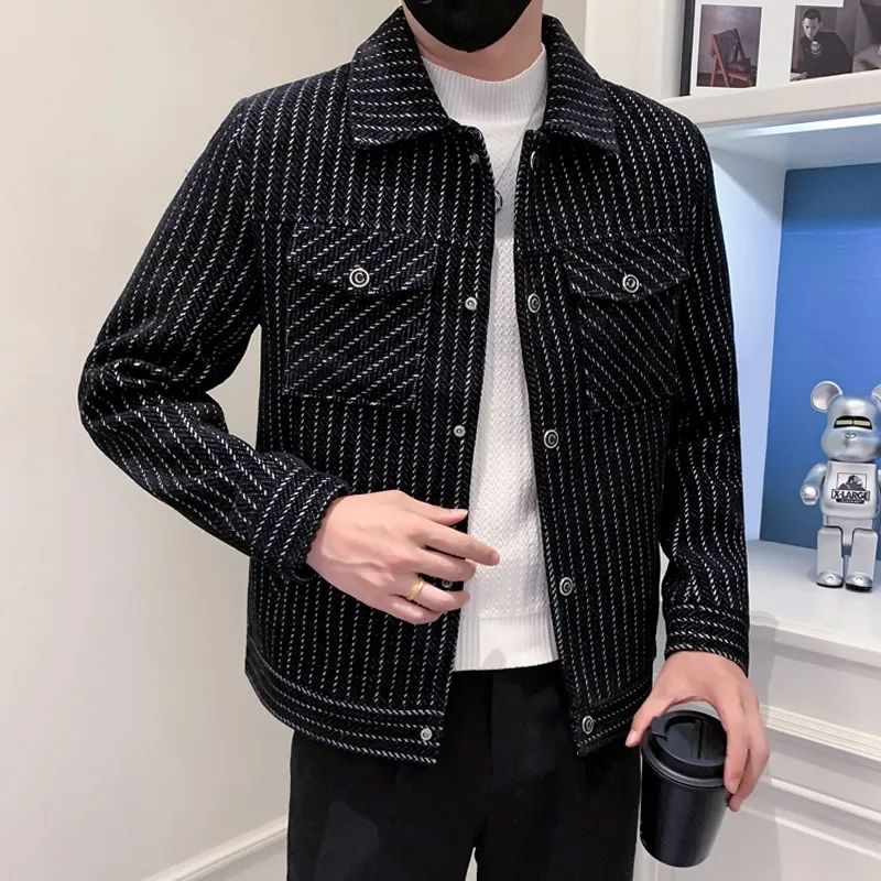Male Wool & Blends Coats Strip - огляд і ціна Men'S Fashion Reviews