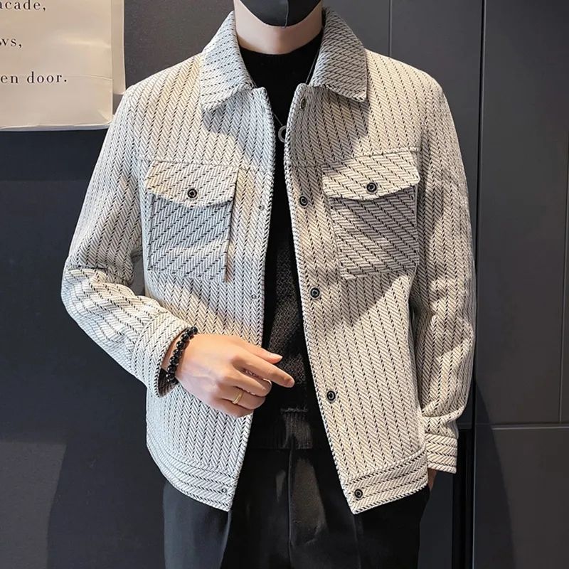 Male Wool & Blends Coats Strip - огляд і ціна Men'S Fashion Reviews