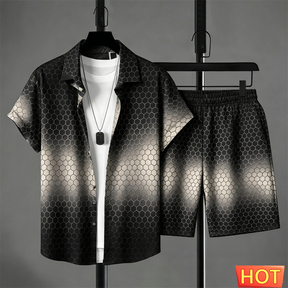 Summer Outfits Man Shirt Set G - огляд і ціна Queer Men'S Fashion