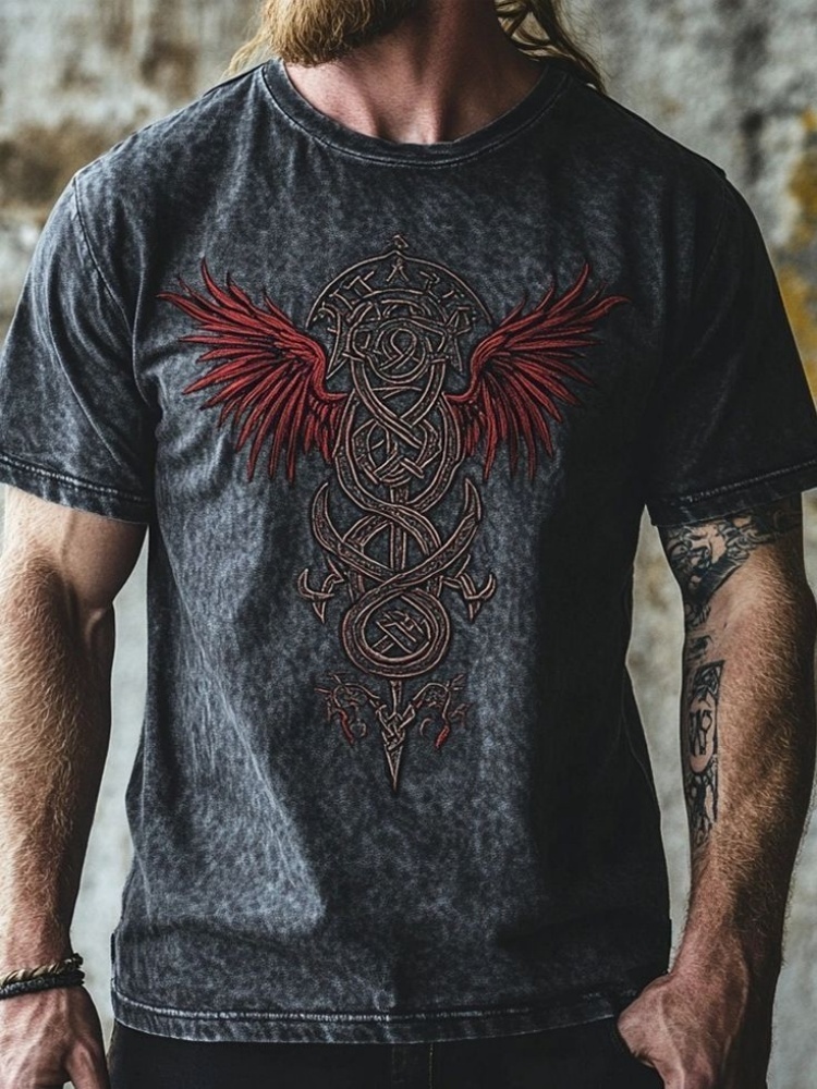 Tribal Style 3D Wolf Print Men - огляд і ціна Queer Men'S Fashion