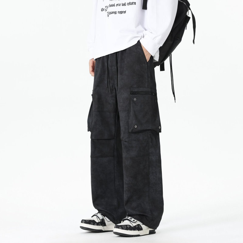 Men's Elastic High-waist Pocke - огляд і ціна Mens Fashion Cargo Pants