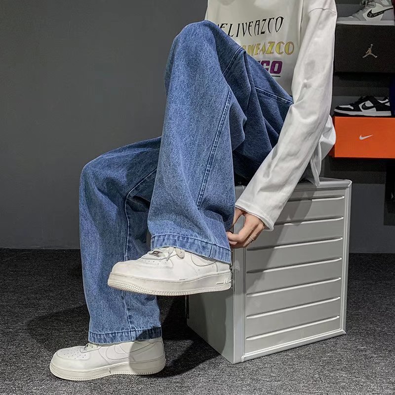 New Korean Fashion Men's Baggy - огляд і ціна Men'S Fashion Grey Jeans
