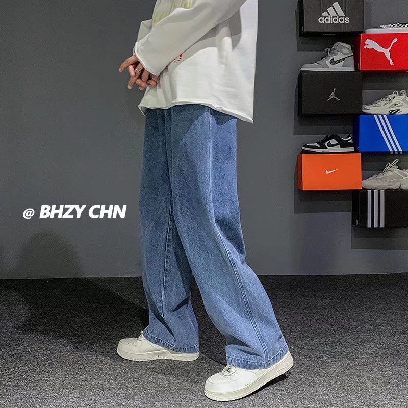New Korean Fashion Men's Baggy - огляд і ціна Men'S Fashion Grey Jeans
