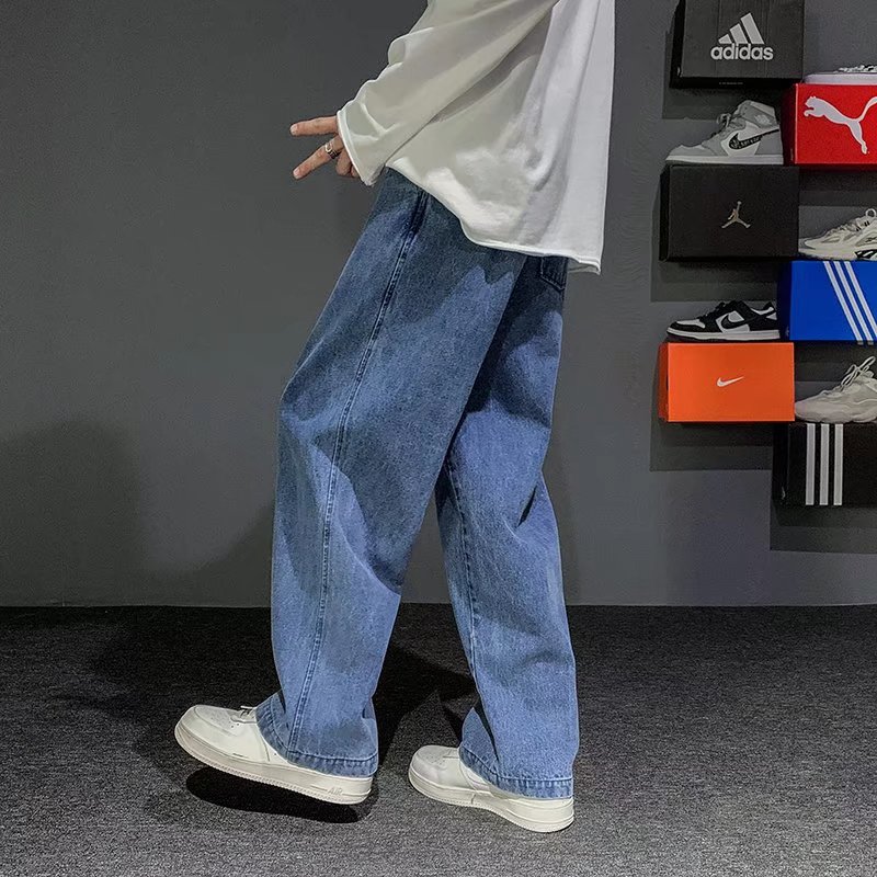 New Korean Fashion Men's Baggy - огляд і ціна Men'S Fashion Grey Jeans