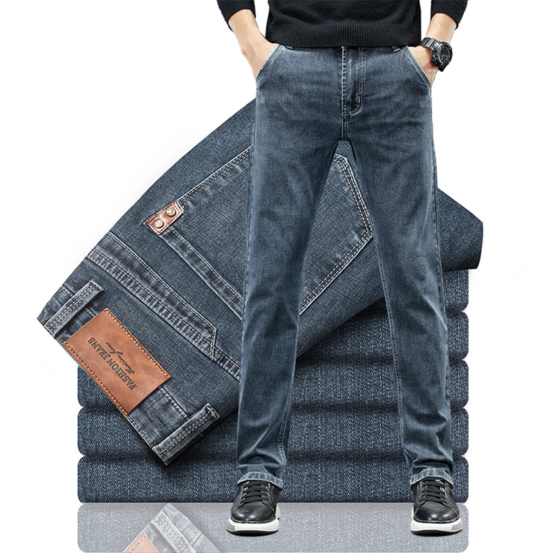 men's slim jeans 2024 autumn n - огляд і ціна Men'S Fashion Grey Jeans