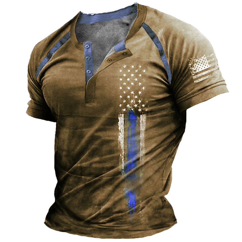 Funny 3D American Flag Print M - огляд і ціна Queer Men'S Fashion