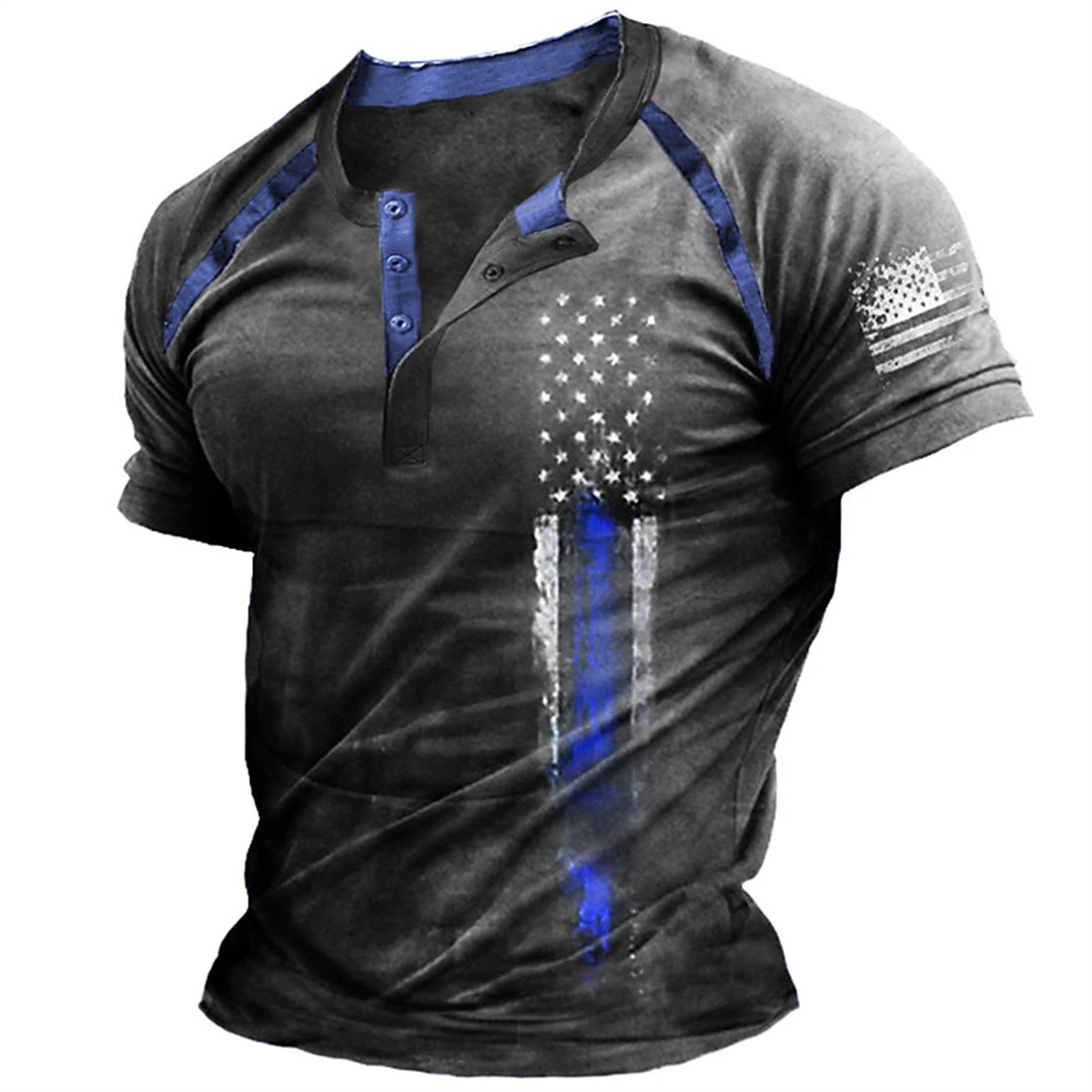 Funny 3D American Flag Print M - огляд і ціна Queer Men'S Fashion