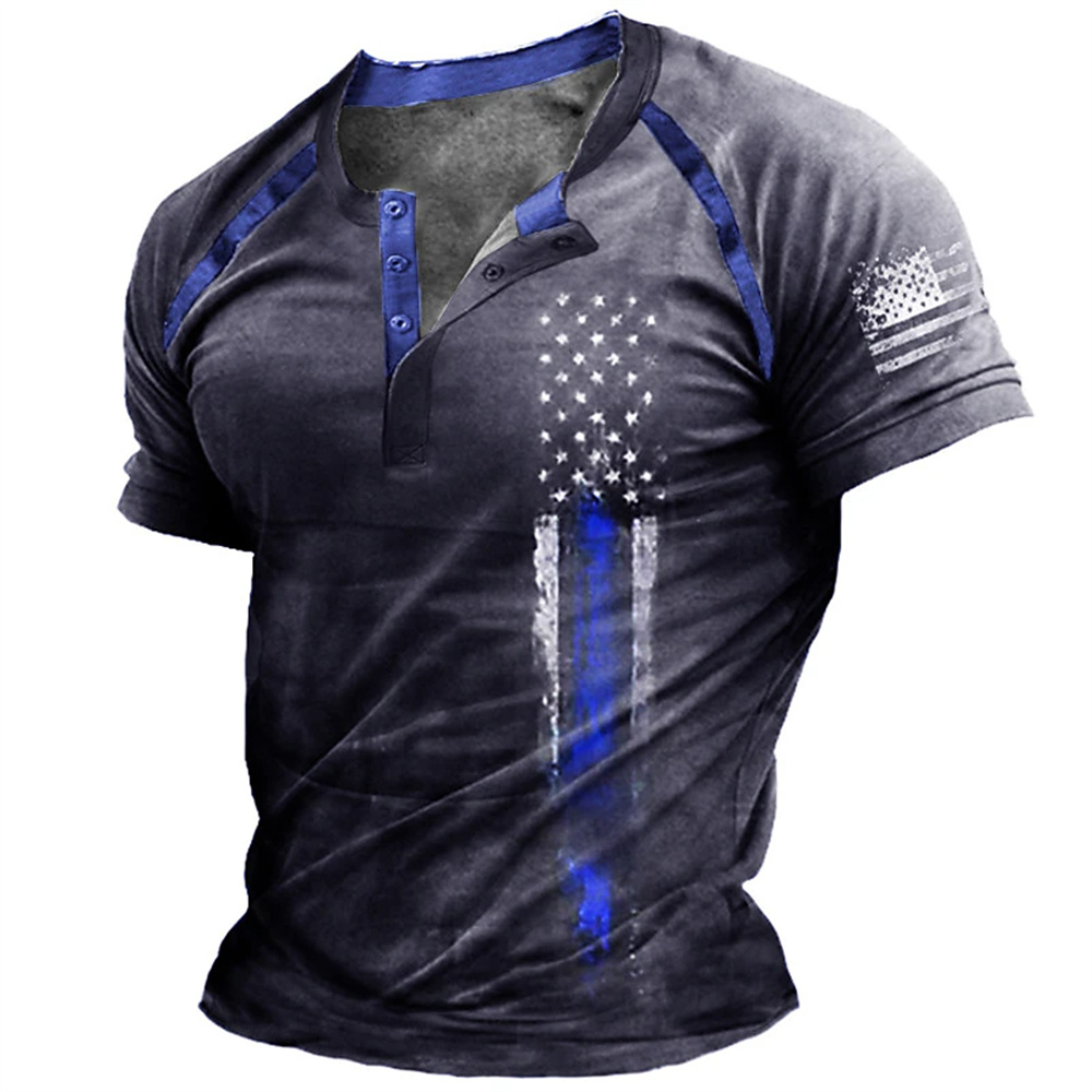 Funny 3D American Flag Print M - огляд і ціна Queer Men'S Fashion