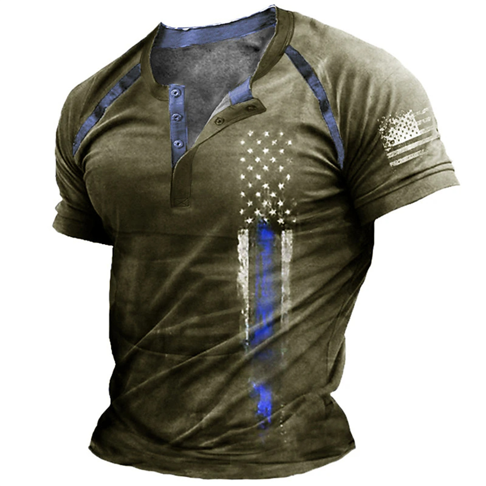 Funny 3D American Flag Print M - огляд і ціна Queer Men'S Fashion
