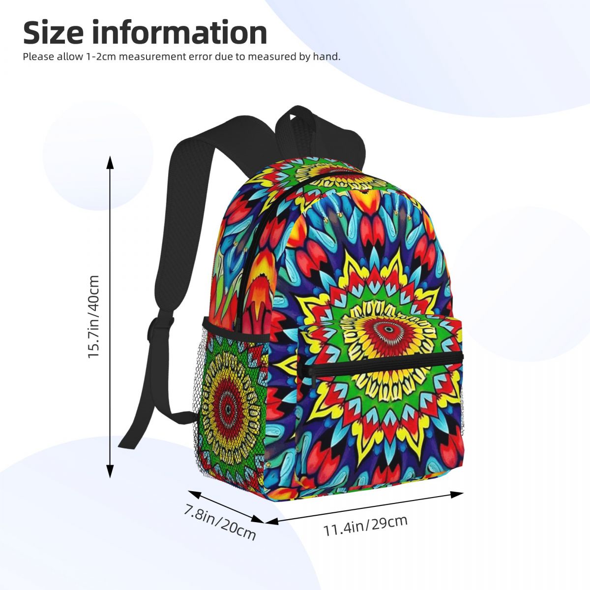 Vibrant Trippy Mandala 1960s P - огляд і ціна Men'S Fashion 1960S