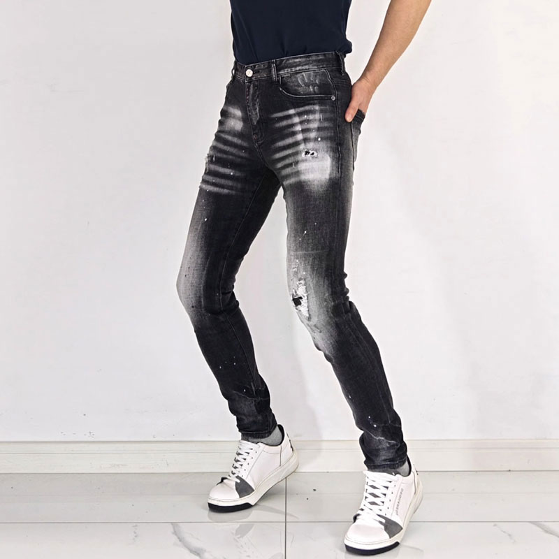 Men's High Street Hip Hop Graf - огляд і ціна Men'S Fashion Grey Jeans