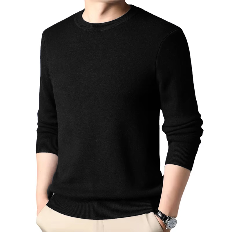 Men's Solid Color Knitted Pull - огляд і ціна Mens Fashion Jumpers