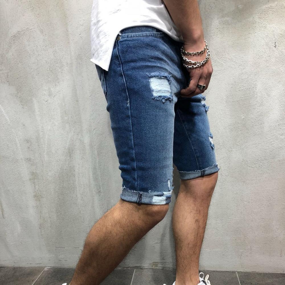 Men Short Jeans Denim Tight Sh - огляд і ціна Skinny Jeans Ripped