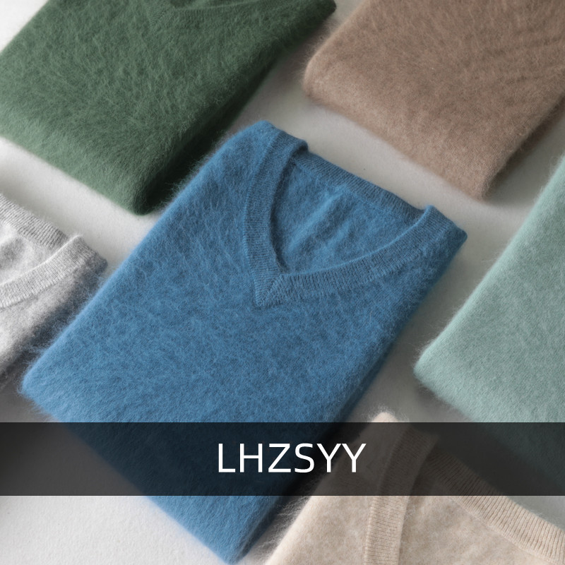 LHZSYY Men's 100% Mink Cashmer - огляд і ціна Mens Fashion Jumpers