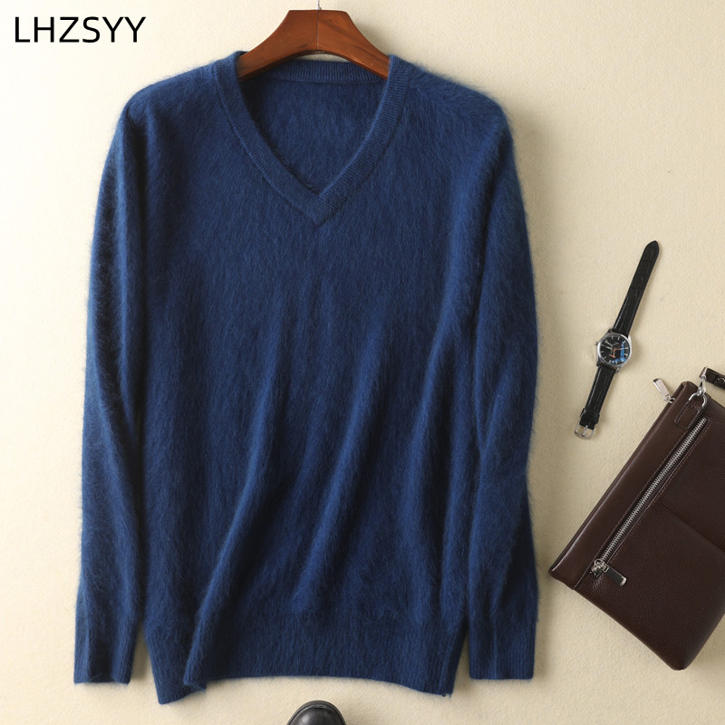 LHZSYY Men's 100% Mink Cashmer - огляд і ціна Mens Fashion Jumpers