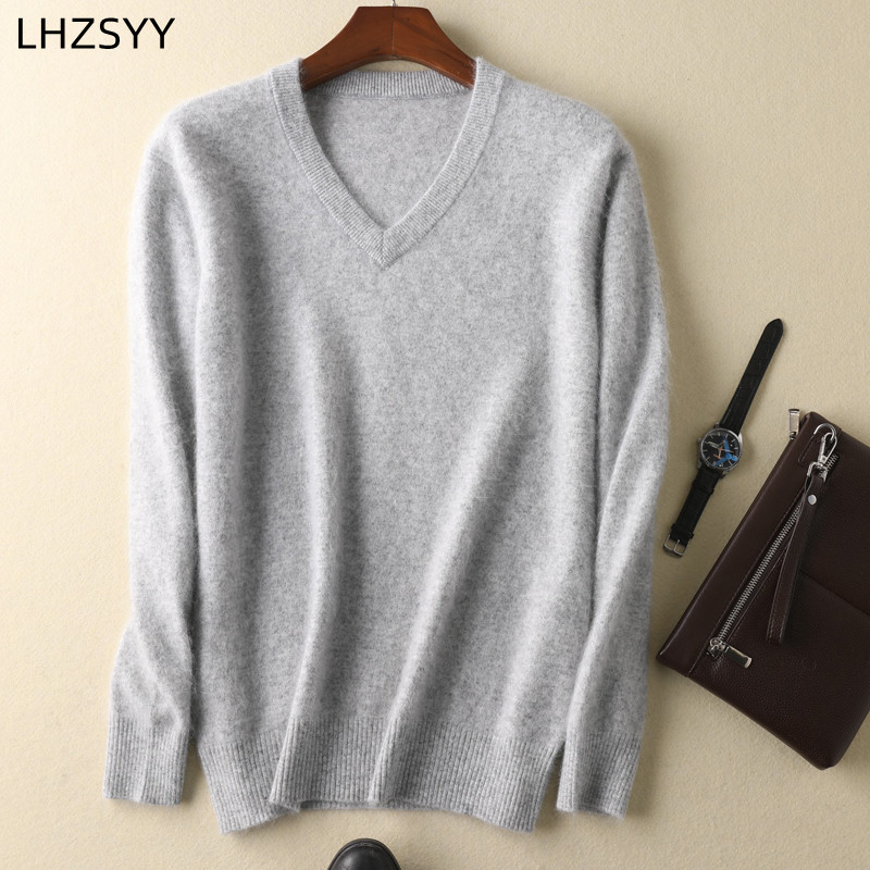 LHZSYY Men's 100% Mink Cashmer - огляд і ціна Mens Fashion Jumpers