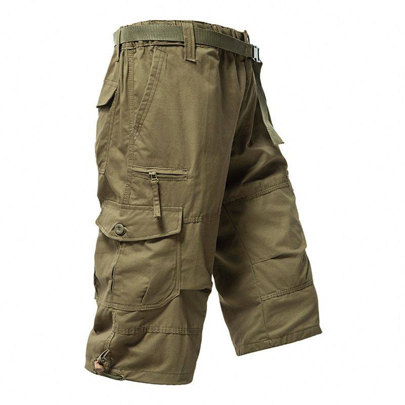 Men's Cotton 3/4 Pants Loose P - огляд і ціна Mens Fashion Cargo Pants