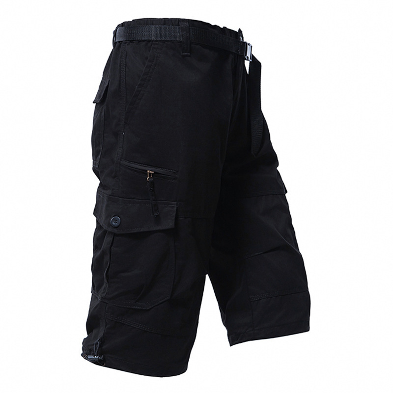Men's Cotton 3/4 Pants Loose P - огляд і ціна Mens Fashion Cargo Pants