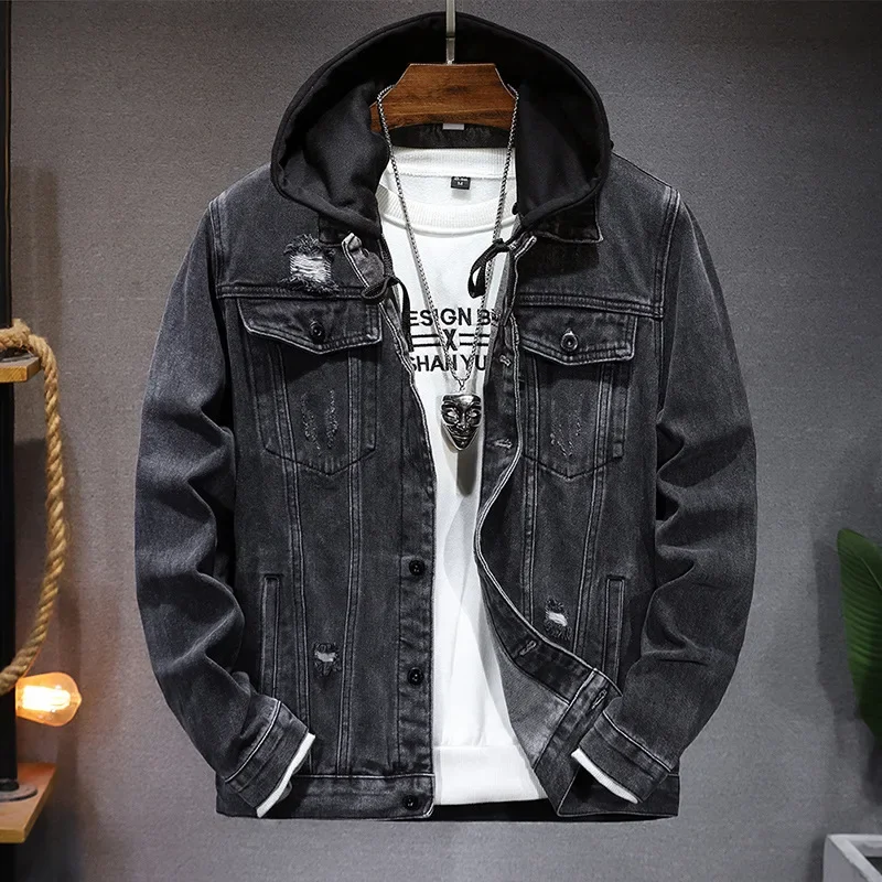 Pop Spring Autumn New Fashion  - огляд і ціна Men'S Fashion Grey Jeans