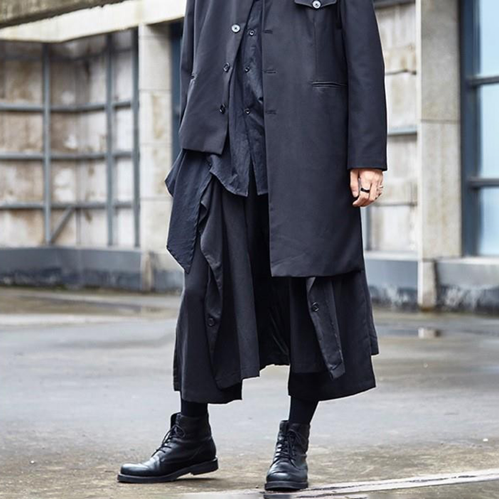 Gothic Dark Pants Y2k Irregula - огляд і ціна Mens Fashion Trend 2026