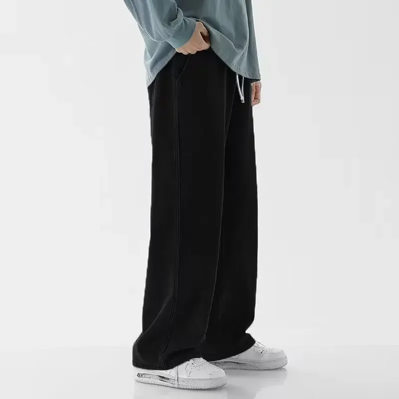 Korean Style Streetwear New Fa - огляд і ціна Men'S Fashion Grey Jeans